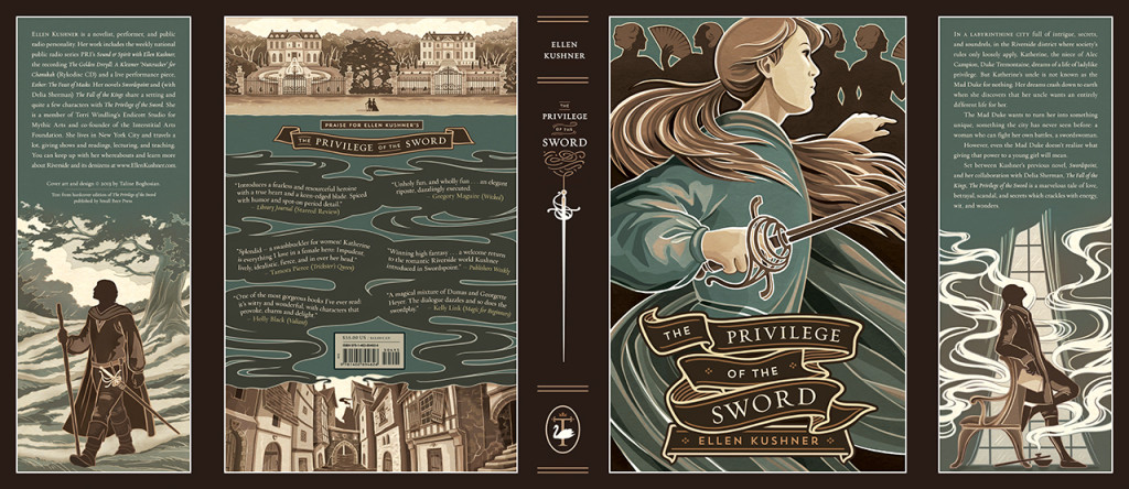 Privilege of the Sword dust jacket by Taline Boghosian