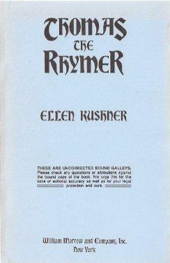 Thomas the Rhymer, Uncorrected galley proof cover